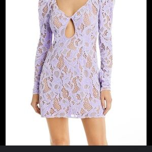 NWT 🍋 For Love And Lemons Purple Rosemary Puff Sleeve 🍋